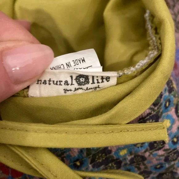 NATURAL LIFE Sandy Days Bucket Hat Watercolor Patchwork Sunny Day Boho Festival - Picture 11 of 14